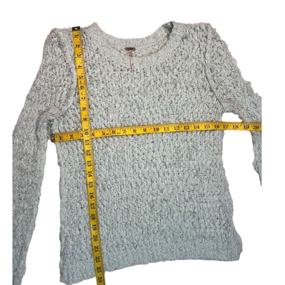 Free People Open Knit Fuzzy Sweater, Small - Picture 3 of 4